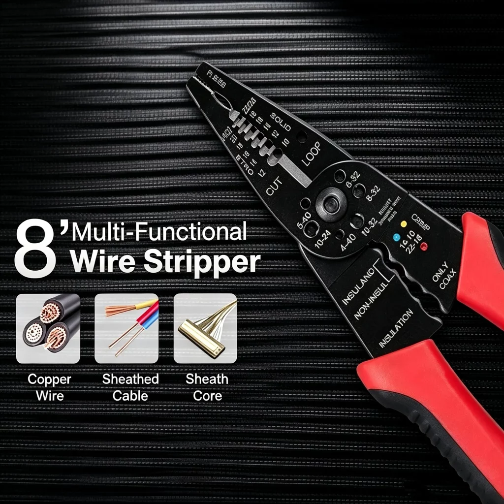Compact wire stripper makes your work easier